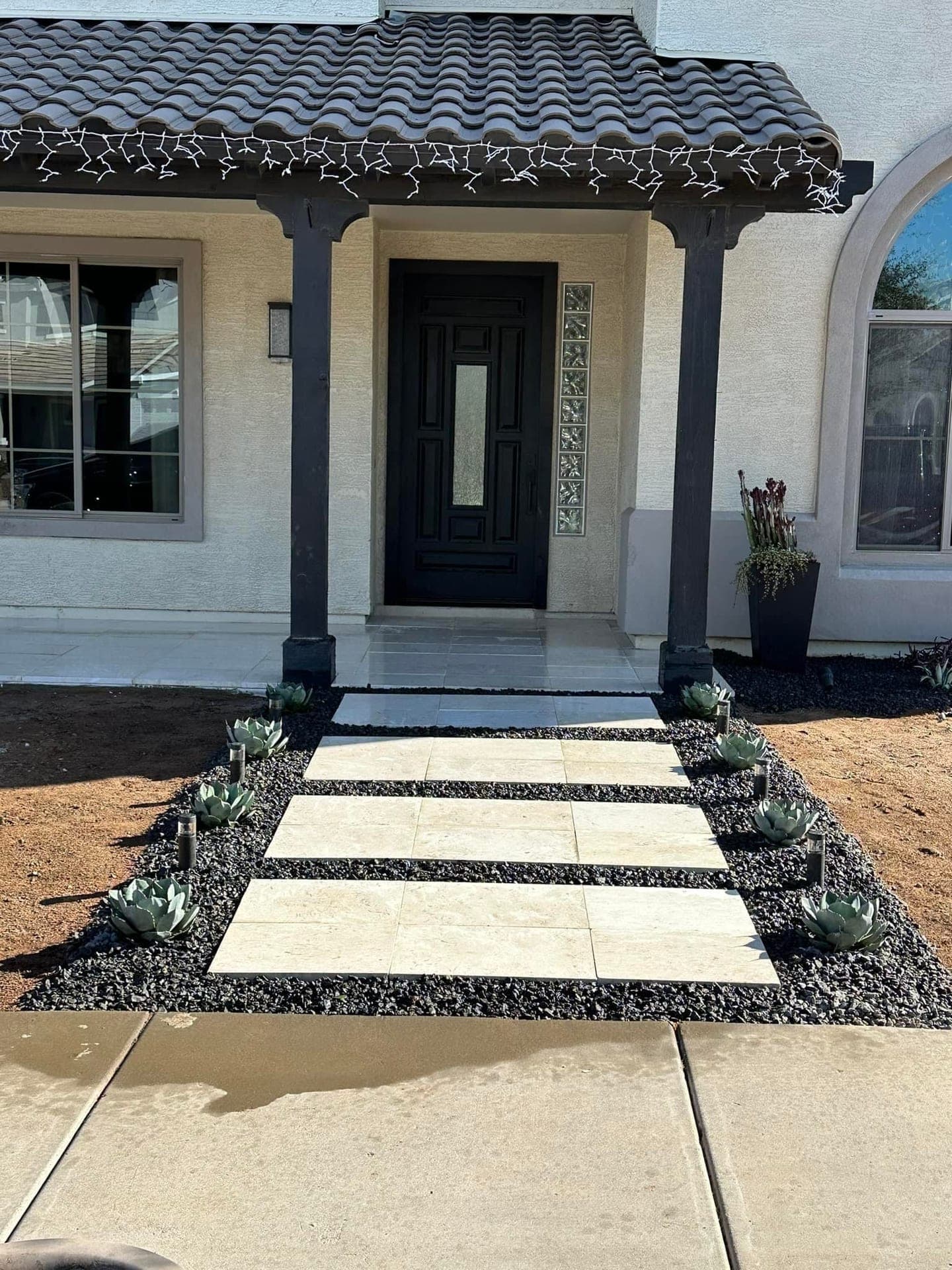 Front entry pavers - AMW Hardscape Solutions