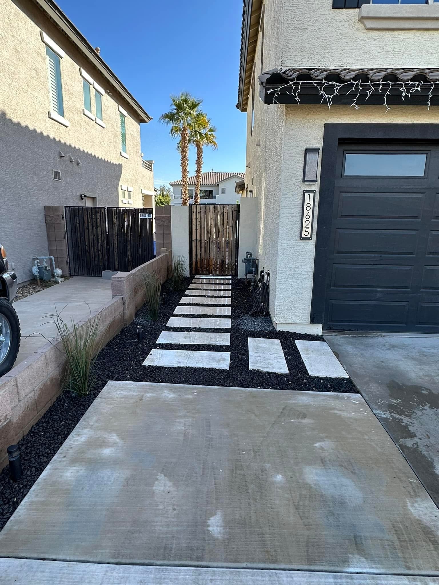 Stepping stone entry - AMW Hardscape Solutions