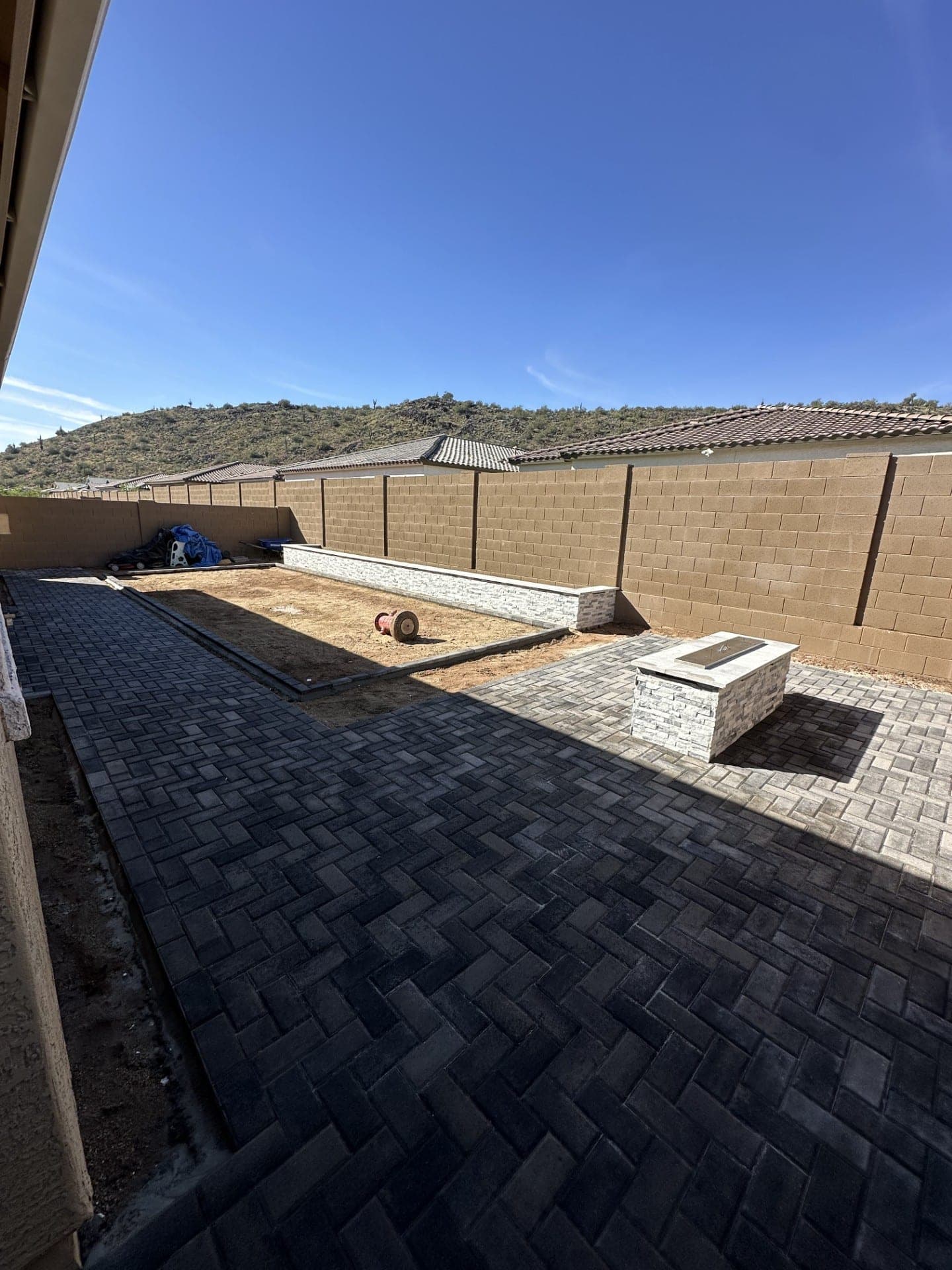 Pavers + Built-In Fire Features