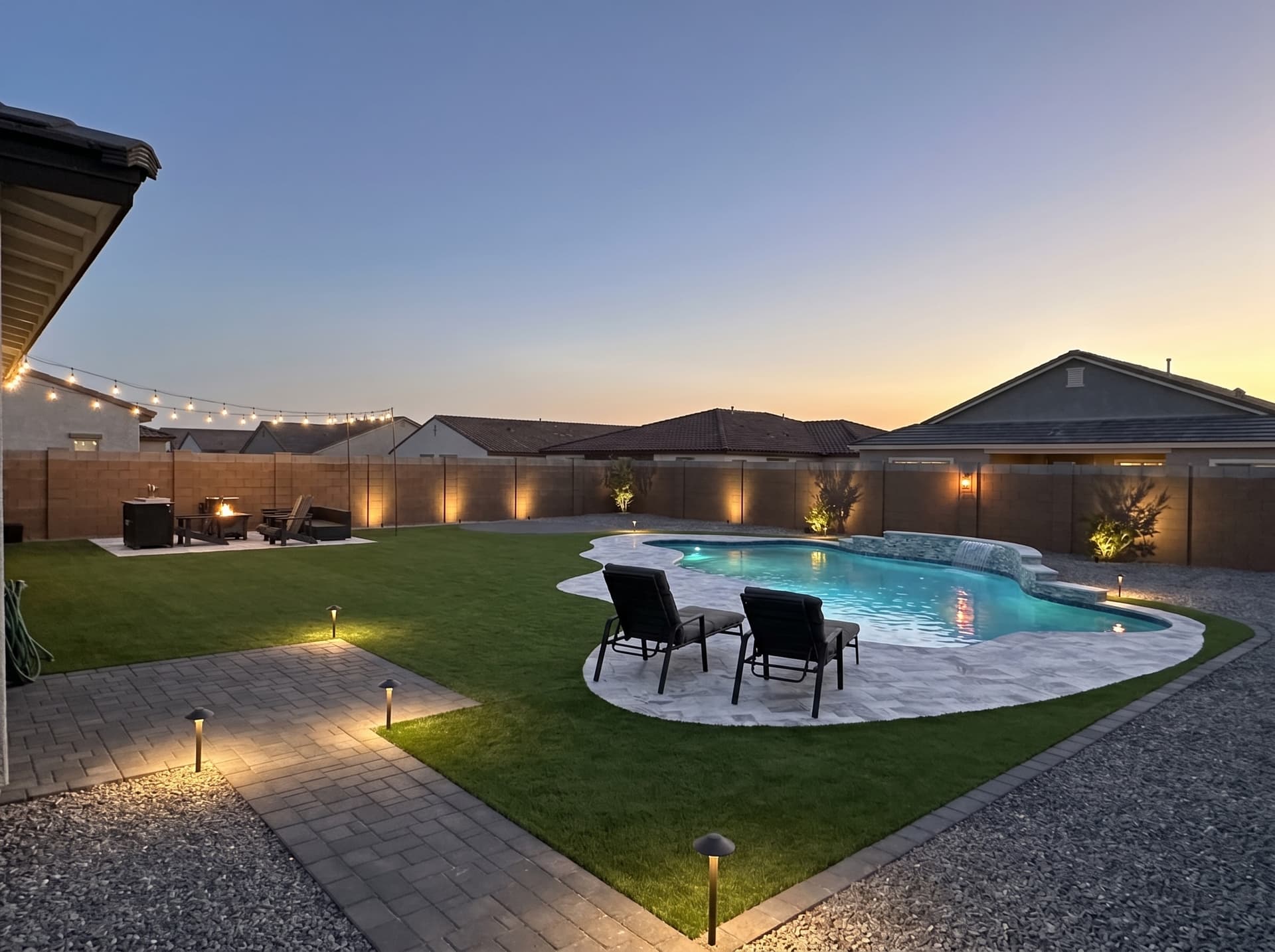 Travertine Pool Decks by AMW Hardscape Solutions